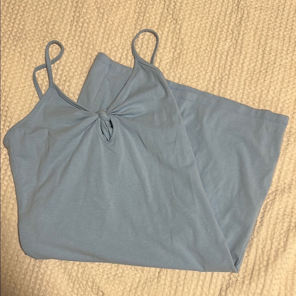 Forever 21 Gray Tie Front Camisole Dress